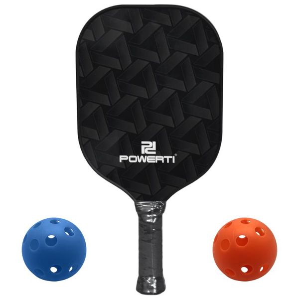 

table tennis raquets 2021 durable pickle ball racket pickleball paddle and set carbon fiber surface with 2 paddles 4 balls for gym sports