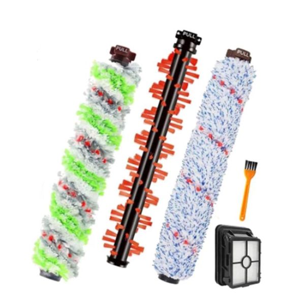 

vacuum cleaners 3 pcs brushes roller,1 filters,1 cleaning brush,for bissell crosswave 1866 1785 2052 1713 2225 cleaner