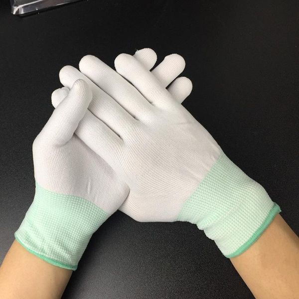 

disposable gloves 1pair antistatic anti static esd electronic working pu finger coated pc antiskid for protection