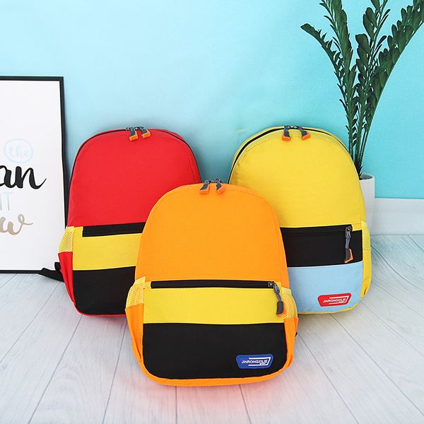

children's backpack school english schoolbag contrast printing training gift