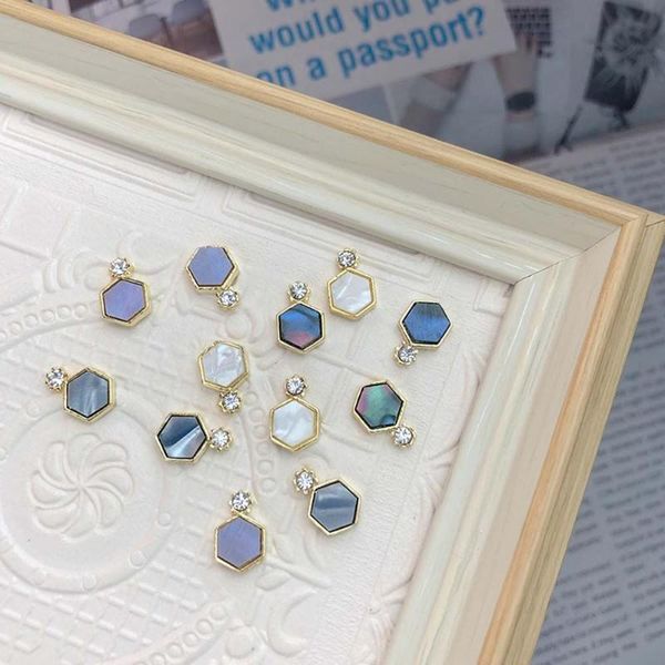

nail art decorations 10pcs diamond super flash shiny shell stone delicate diy jewelry fashion sweet women manicure accessories, Silver;gold
