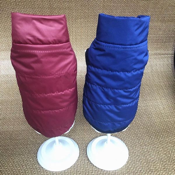 

dog apparel thicken fashion winter keep warm clothes windproof polyester +fleece vest puppy chihuahua coat jacket costume