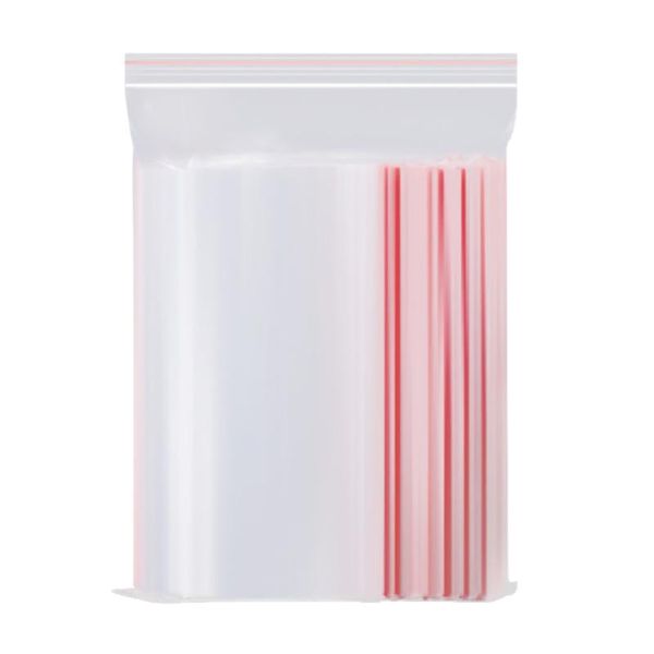 

100pcs transparent self-sealing bags storage pouches clothes