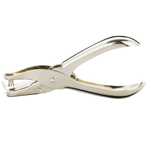 

binders manual single hole puncher metal stationery circle hand punch