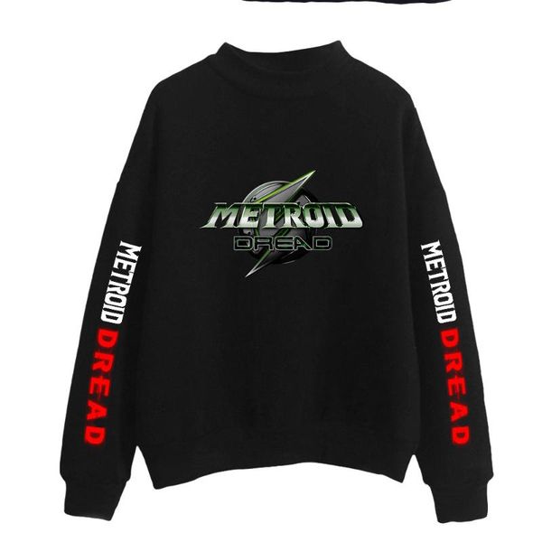 

women's hoodies & sweatshirts luckyfriday metroid dread 2d print hooded women/men clothes harajuku casual high collar, Black
