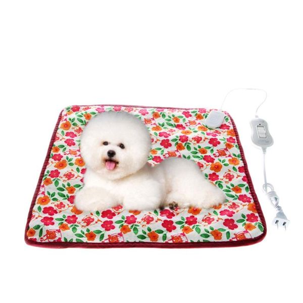 

kennels & pens 40*40cm 220v warm pet cat dog electric heated heating pad mat blanket bed