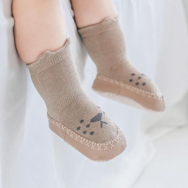 

first walkers cartoon animal baby shoes non-slip soft soled kids for girl boy autumn winter warm born walker toddler socks
