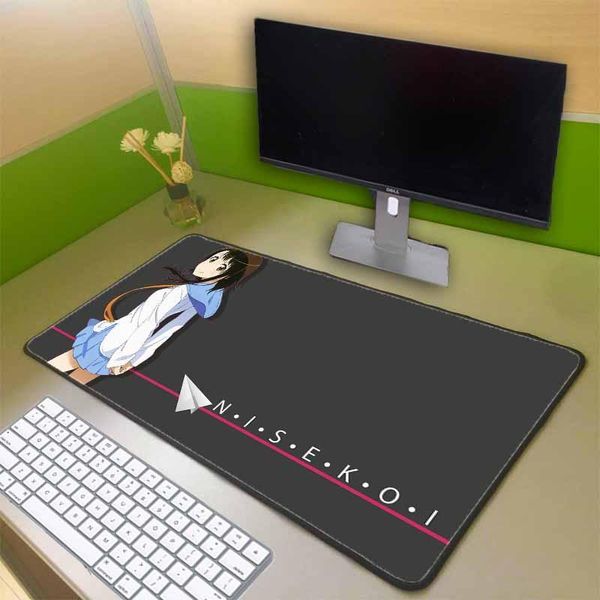 

mouse pads & wrist rests led luminous office pad computer keyboard big gaming accessories ordinary carpet gamer desk mat anime rgb mousepad