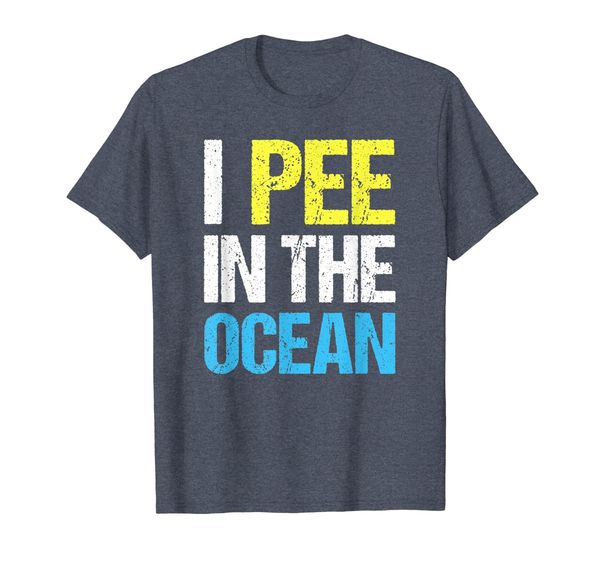 

i pee in the ocean funny beach vacation t-shirt, White;black
