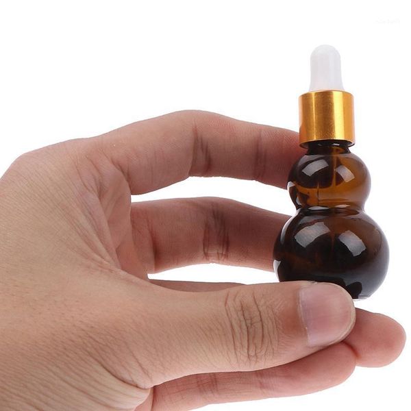 

storage bottles & jars 10/20/30ml bottle amber glass dropper empty euro white cap refillable unique shape essential