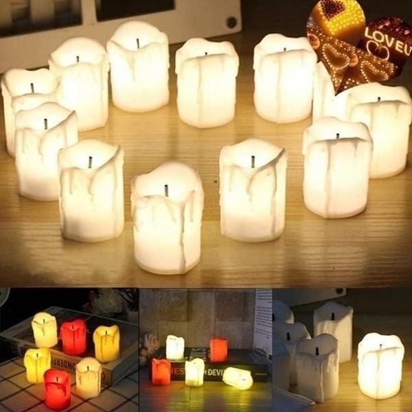 

candles light lamp led tealight romantic creative votive flameless battery colorful electronic gift home