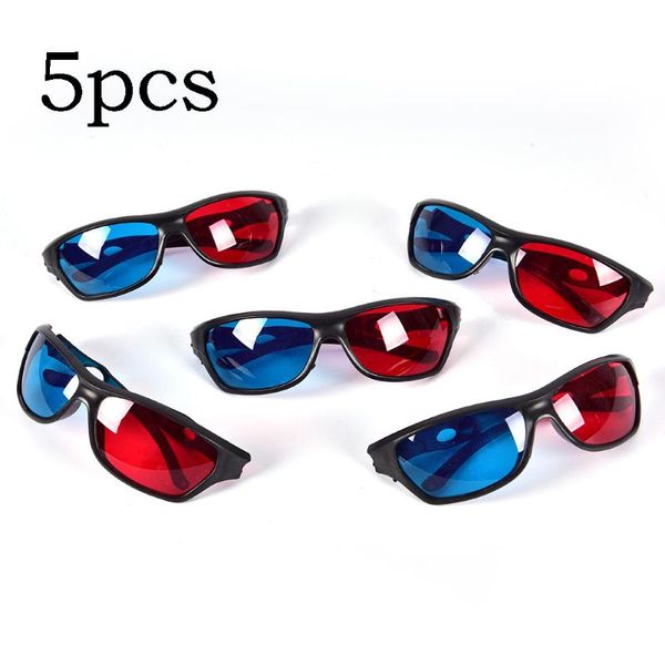 

glasses 5pcs frame red blue 3d for dimensional anaglyph movie game dvd