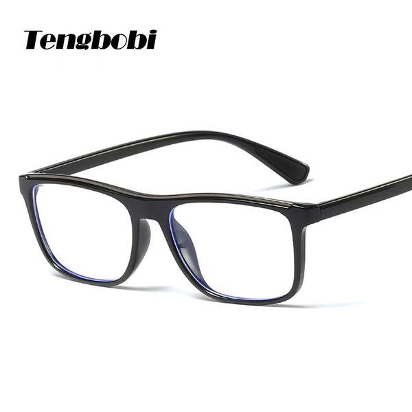 

fashion sunglasses frames tr90 anti-blue light men square glasses women computer game eyeglasses cy291, Black