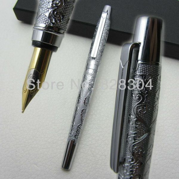 

fountain pens hero pen 103 engraved medium silver tip writing office gift