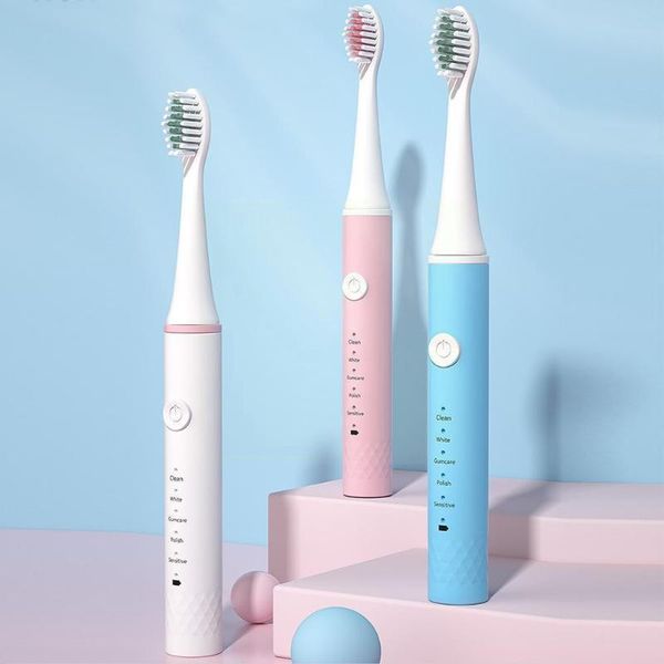 

smart electric toothbrush waterproof 5-speed sonic soft vibration rechargeable brushing s1h5