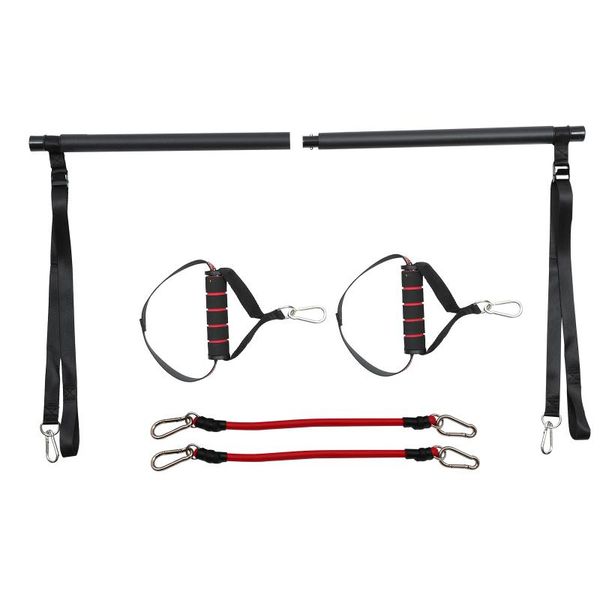 

resistance bands 1 set pilates exercise bar yoga rod kit with