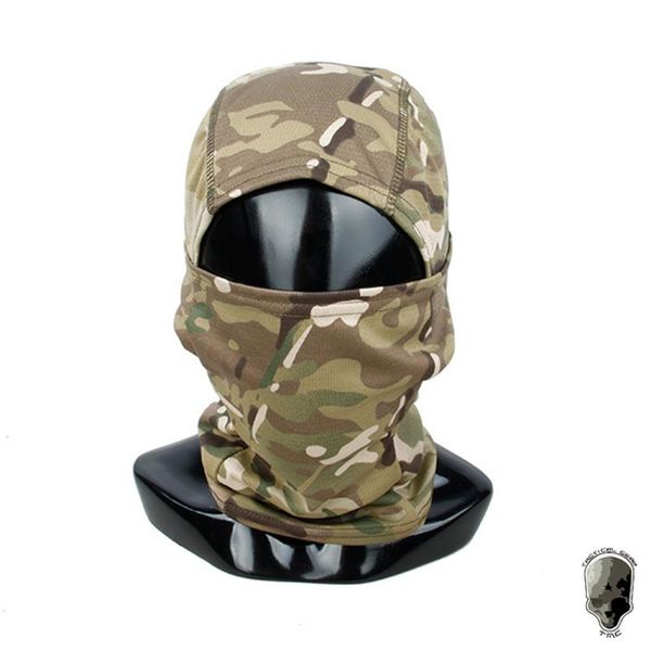 

tactical camouflage face guard sunscreen dust proof cycling caps & masks, Black