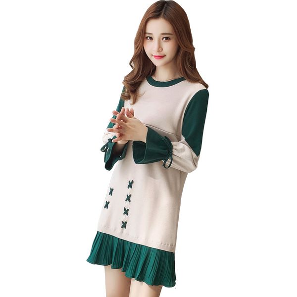 

women's sweaters long knit female sweater casual long sleeve the-neck pull jumpers fall soft korea diat, White;black