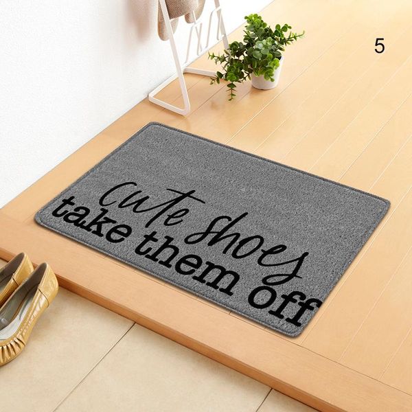 

carpets letter printed doormat multi-purpose absorbent non-slip blanket front door decoration for kitchen bedroom bathroom nw