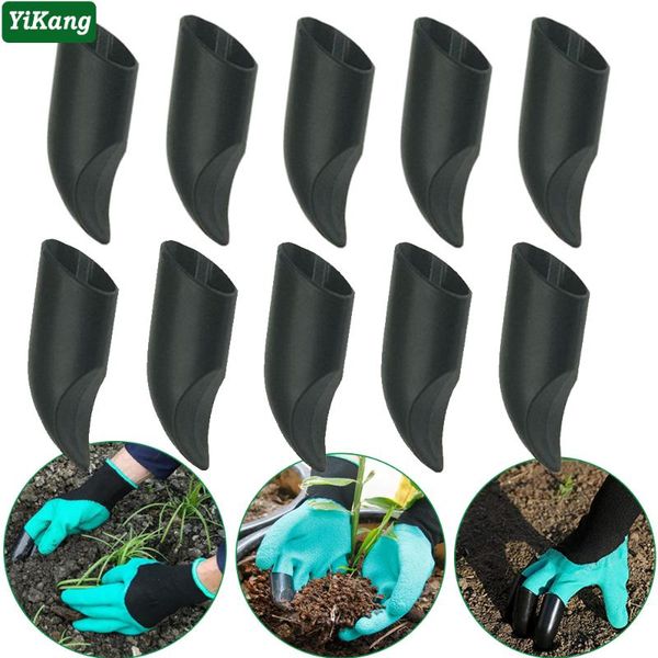 

50-4pcs garden gloves convenient planting planed soil digging rake working glove home protective safety decor disposable