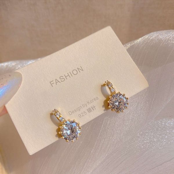 

sense earrings advanced flash zircon temperament net red simple