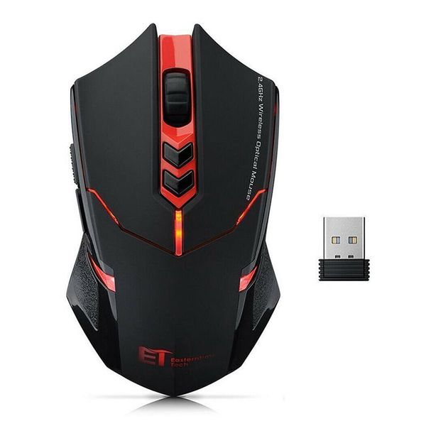 

mice wireless gaming mouse with quiet click optical 2400 dpi for pc lapoffice fku66