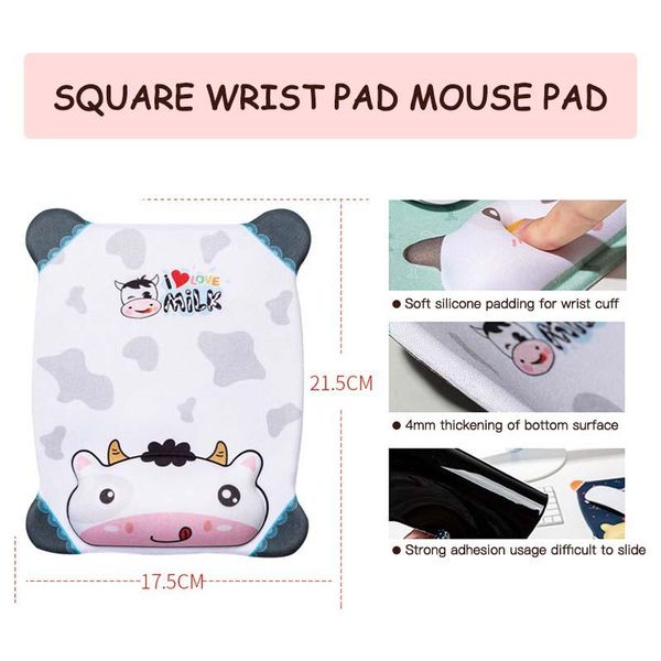 

mouse pads & wrist rests pad with rest for computer lapnotebook keyboard silica gel ergonomics mat peripherals