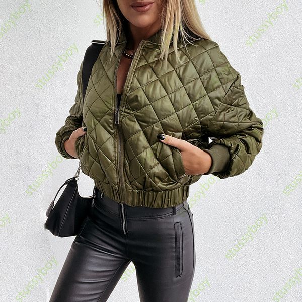 

womens fashion short jackets female solid color cotton coats woman plaid casual outwear jacket size s-2xl, Black;brown