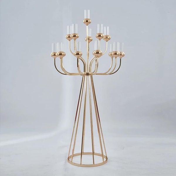 

candle holders metal candelabra stands wedding table centerpieces road lead christmas for home party decoration
