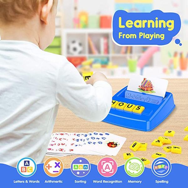 

matching letter game educational toys for kids 3-7 year old boys girls numbers and abc spelling games stocking stuffer k small animal suppli
