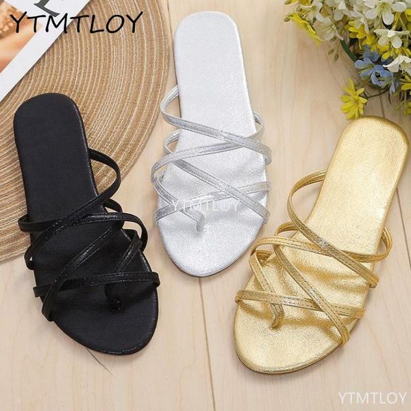 

summer sandals open toe gladiator women casual shoes band sandalias mujer beach slippers zapatillas casa, Black
