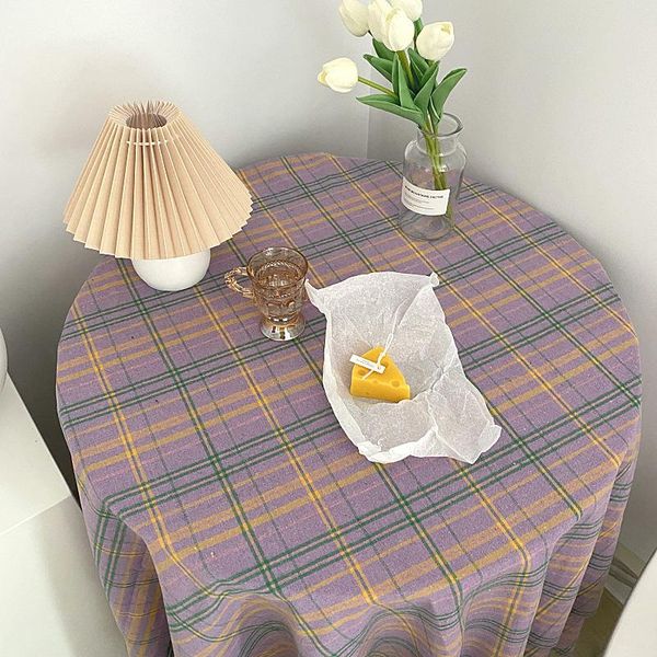 

table cloth plaid cotton tablecloth tablecloths modern korean home pattern decorative tea restaurant cover shooting background