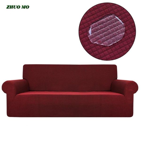 

chair covers polar fleece sofa cover universal waterproof couch solid color elastic slipcover non-slip full wrap seat covering