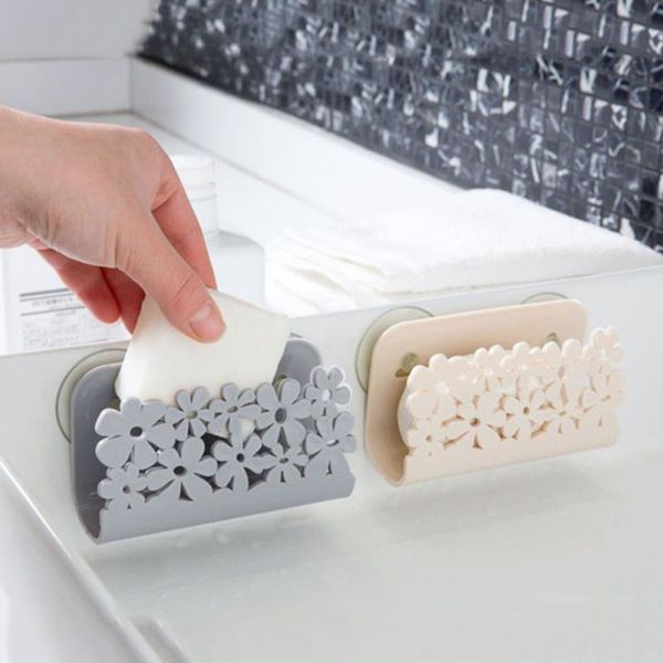 

hooks & rails dish cloths holder scrubbers soap storage kitchen bathroom drying rack toilet sink suction sponges accessories