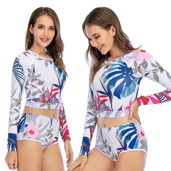 

women's swimwear cody lundin split swimsuit ladies slim conservative small fresh bikini, White;black