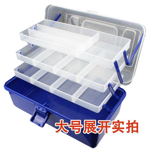 

transparent fishing tackle boxes storage container hook box equipment organizer caja pesca accessories ej50fb