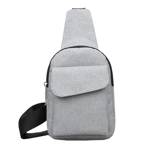 

waist bags chest autumn and winter men women universal canvas baskets simple leisure pure color messenger bag