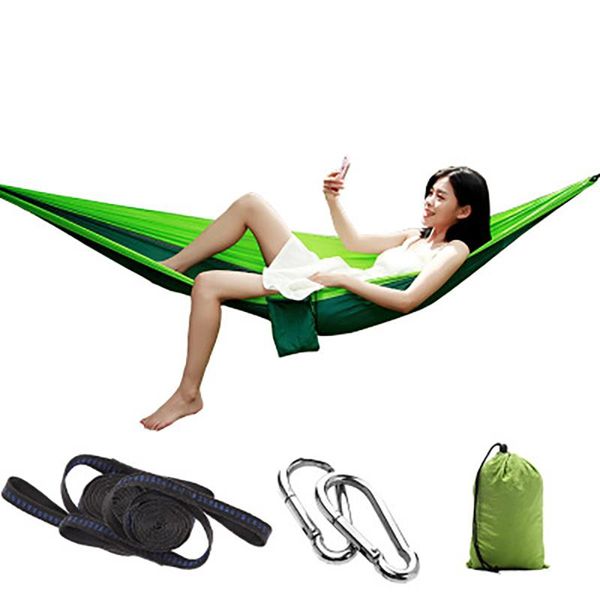 

outdoor games & activities person hammock camping backpacking travel survival garden swing hunting sleeping bed portable