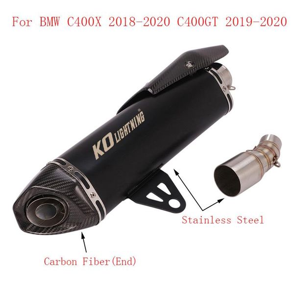 

motorcycle exhaust pipe baffle muffler escape tip for c400x 2021-2021 c400gt system