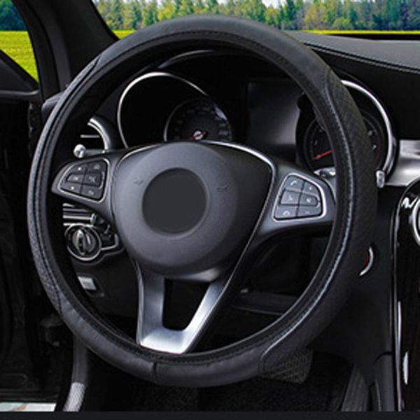 

steering wheel covers black cover breathable decoration replacement 1pcs accessories