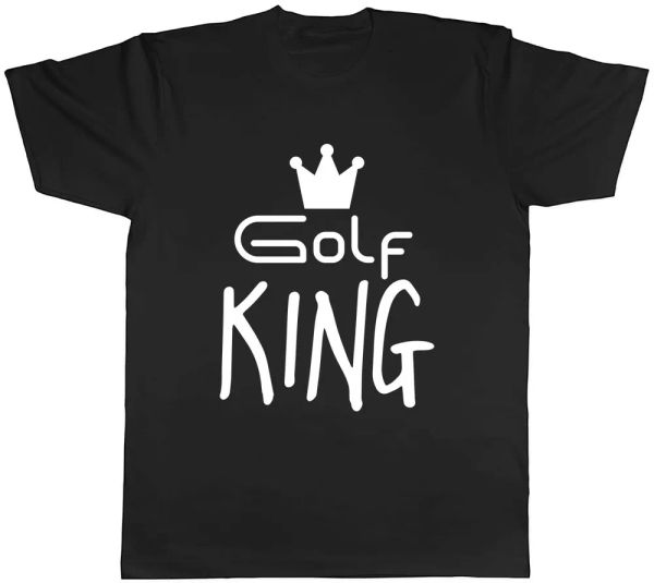 

Golf King Mens Unisex T-Shirt Tee, White;black