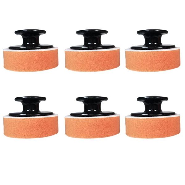 

car sponge 6pcs waxing polishing tool with handle wash