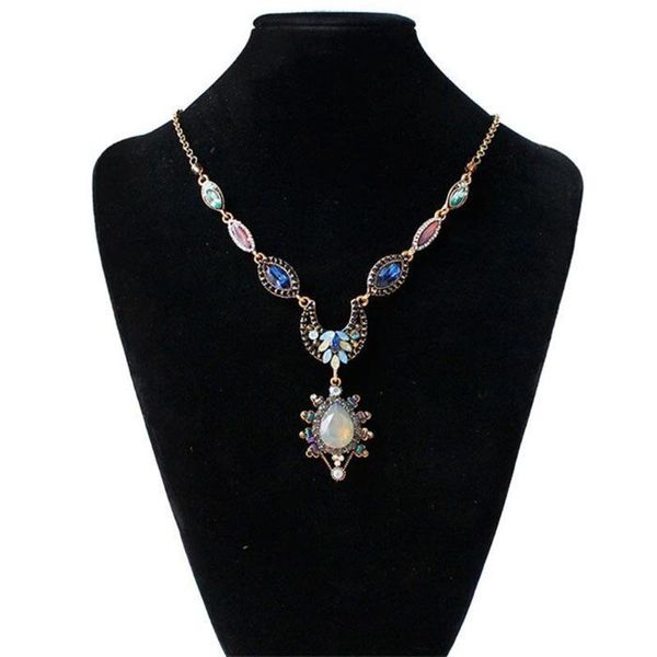 

Long Section Hollow Necklace Fashion Pentagram Sweater Chain With Stone Accessories Women Pendant Necklaces, Silver