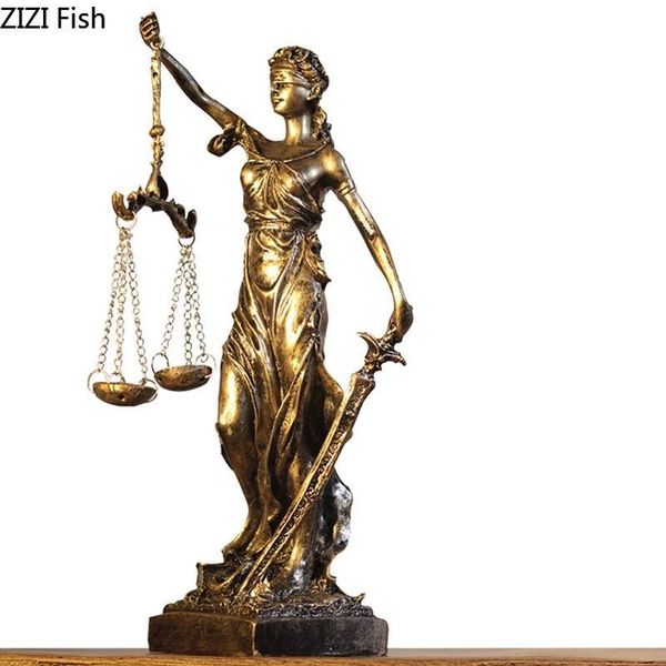

decorative objects & figurines creative nordic resin goddess of justice character sculpture greek mythology modern home decoration crafts or