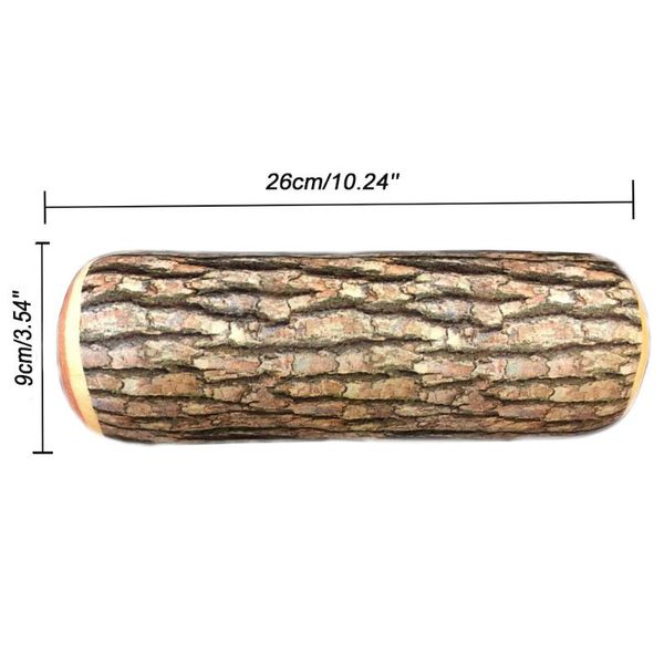 

design natural wood log throw pillow back soft cushion car neck home sleeping officeposzewka dekoracyjna pillows
