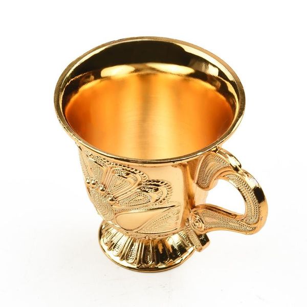 

mugs 1pc 30ml retro metal wine glass bar dinnerware glasses champagne coffee cup goblet legs tableware decor big deal