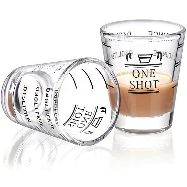 

wine glasses s measuring cup liquid heavy glass espresso 1.5oz/45ml