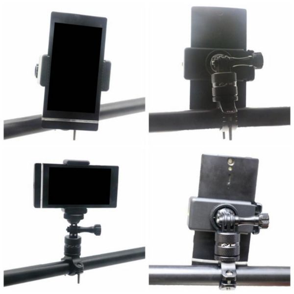 

car & truck racks aluminum alloy bike mobile phone holder adjustable bicycle non-slip mtb stand cycling accessories