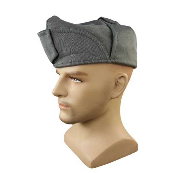 

wide brim hats italy italian officer gabardine side cap, Blue;gray