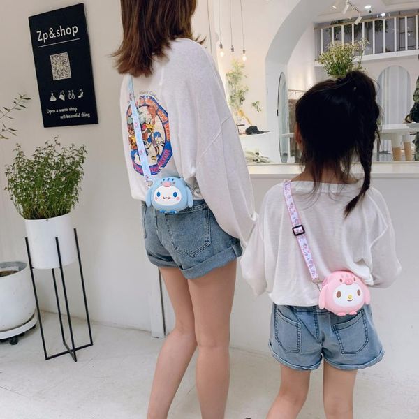 

purse girls coin mini bag cute wallet children's small cartoon animal messenger fashion kids shoulder, White